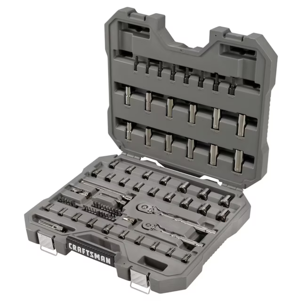Craftsman Overdrive 80-Piece Gunmetal Chrome Mechanics Tool Set