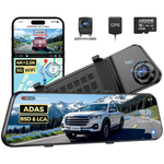 12" AZDOME PG17 Max 4K+2.5K Mirror Dash Cam With ADAS, BSD And LCA