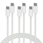 3-Pack 60W Type C Nylon Braided Charging Cord