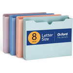 8-Pack Oxford Expanding File Folders