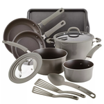 11-Piece Cook + Create Aluminum Nonstick Cookware Set