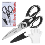 Kitchen Multipurpose Scissors + 100-Piece Plastic Gloves