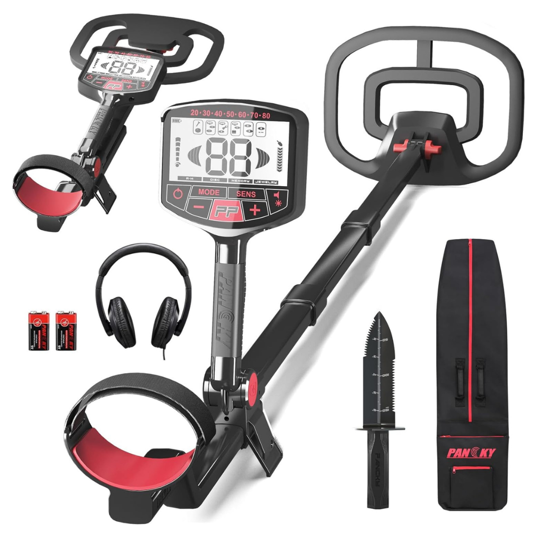 High Accuracy Collapsible & Lightweight Metal Detector W/ Backlit LCD Display