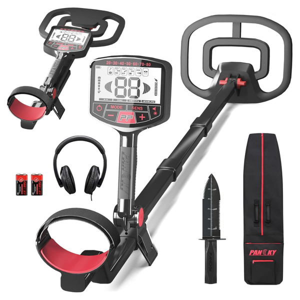 High Accuracy Collapsible & Lightweight Metal Detector W/ Backlit LCD Display