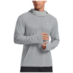 PINSPARK Men's UPF 50+ Sun Protection Long Sleeve Hoodie W/ Mask (Various)
