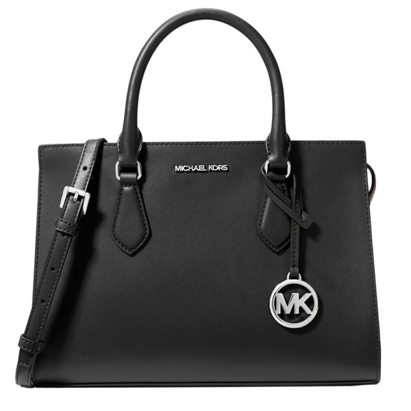 Michael Kors Sheila Medium Satchel Handbag (Black)