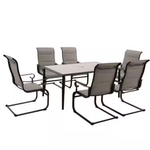 7-Piece Hampton Bay Glenridge Falls Rectangular Outdoor Dining Set