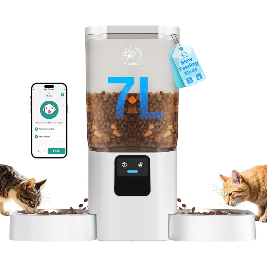 Frienhund Dual Automatic Pet Feeder With APP Control & 5G WiFi