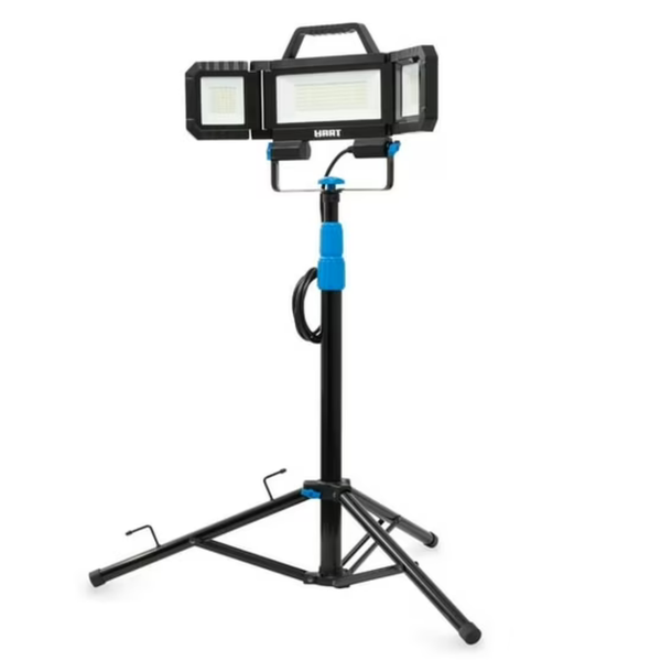 HART Adjustable 7000 Lumen Multi-Directional LED Work Light with Tripod