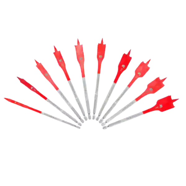10-Piece Diablo Speedemon High Speed Steel Spade Bit Set W/ Pouch