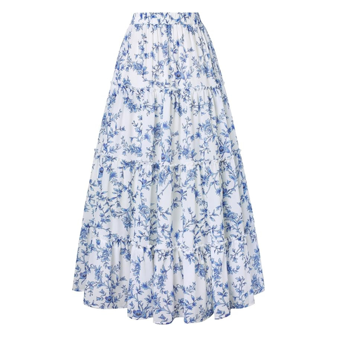 Scarlet Darkness Women's Floral Maxi Long Skirts With Pockets (various)
