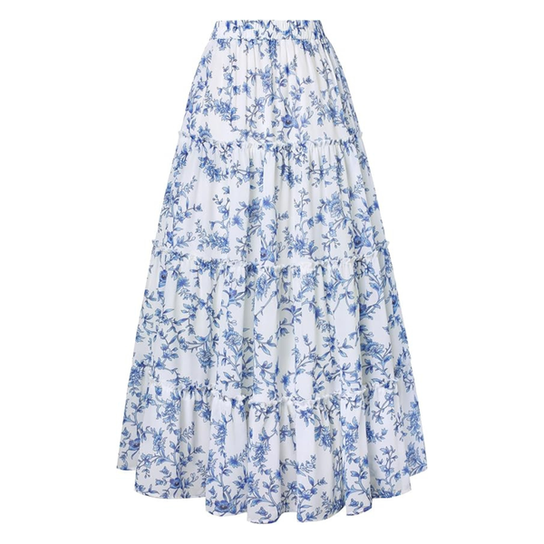 Scarlet Darkness Women's Floral Maxi Long Skirts With Pockets (various)