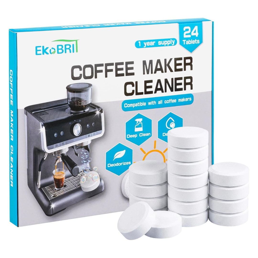24-Count Coffee Machine Cleaner & Descaler Tablets Compatible With Keurig