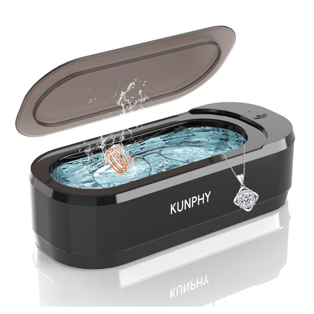 12oz 46KHz Ultrasonic Jewelry Cleaner Machine W/ One-Touch Operation