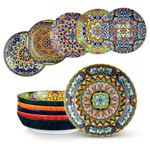 6-Piece 32-Oz Ceramic Pasta Bowls Set