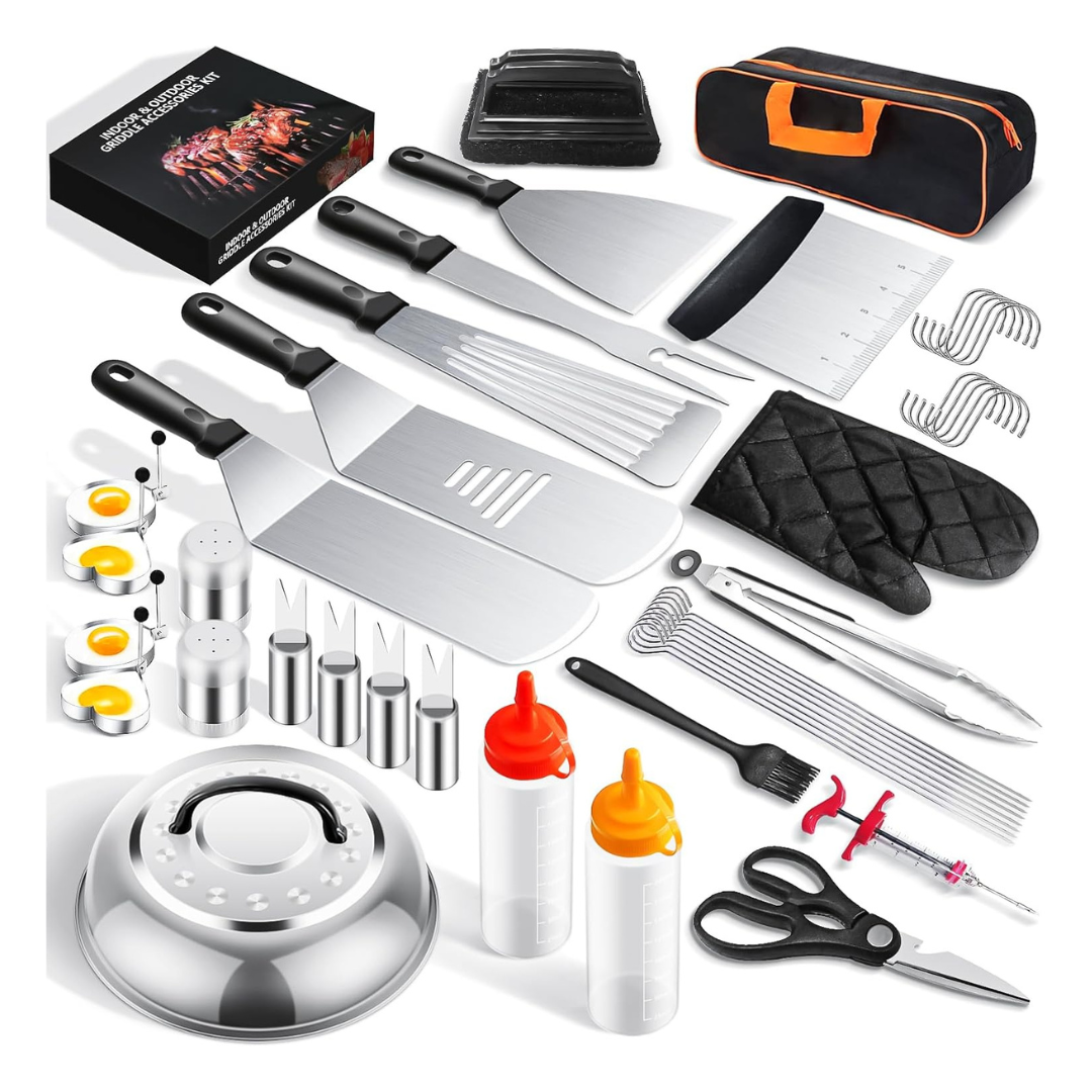 45-Piece Upgraded Flat Top Griddle Accessories Kit