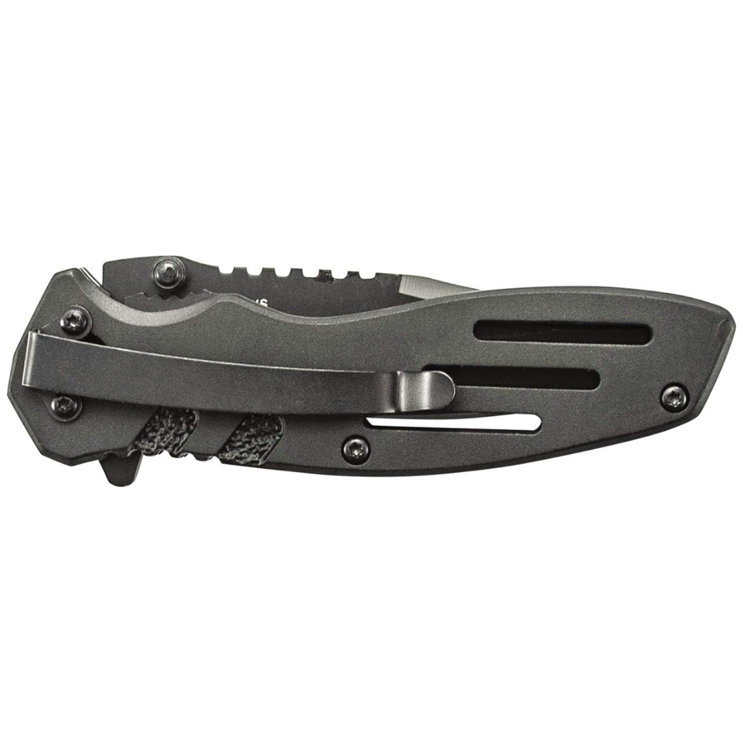 Smith & Wesson 7.1" Folding Knife With Serrated Clip Point Blade