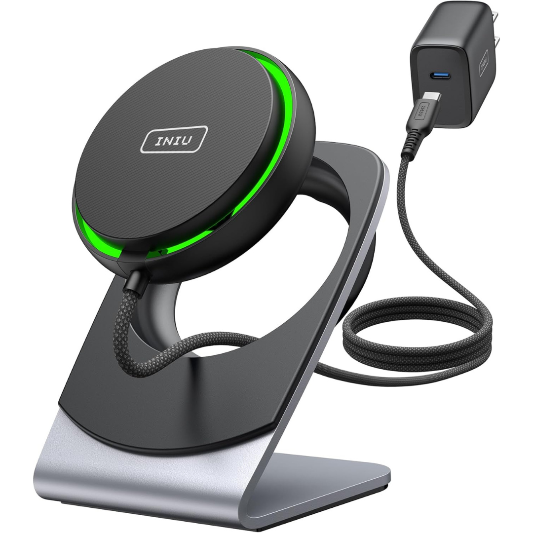 INIU 15W Fast Charging Magnetic Wireless Charger Stand