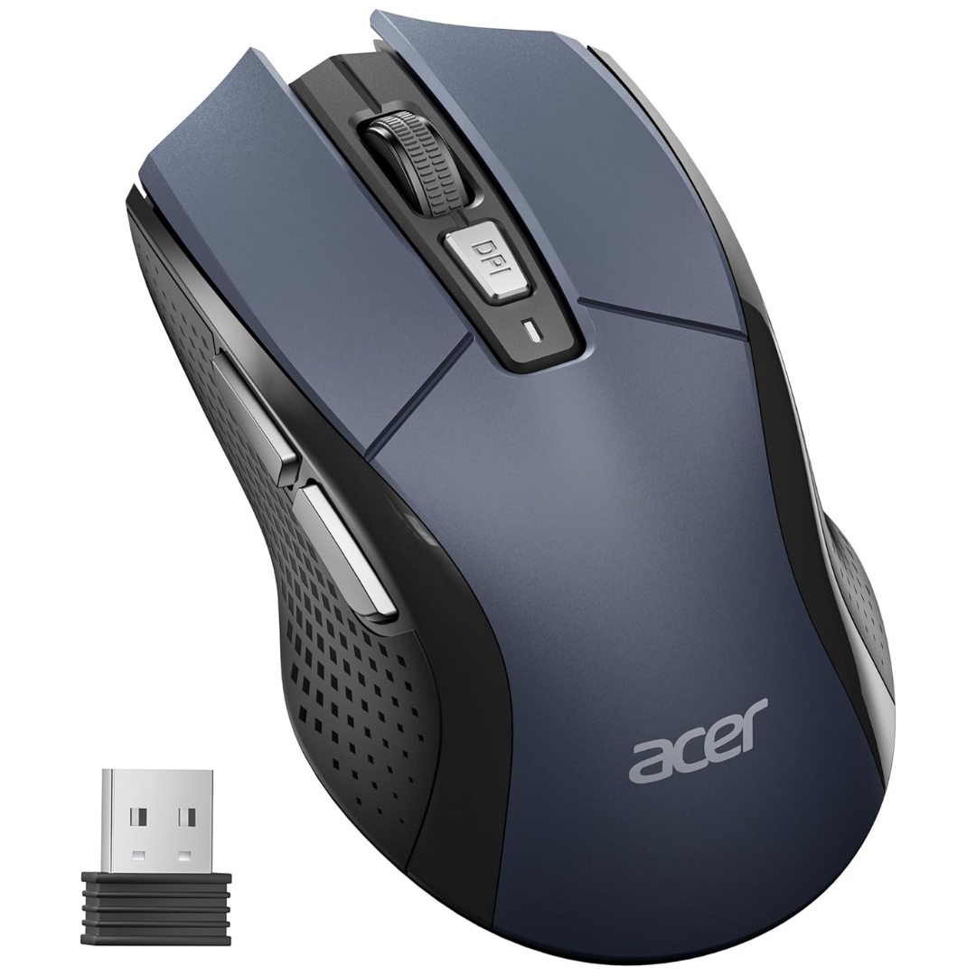 Acer 6-Button Wireless Mouse W/ 5 Adjustable DPI & USB-A Receiver