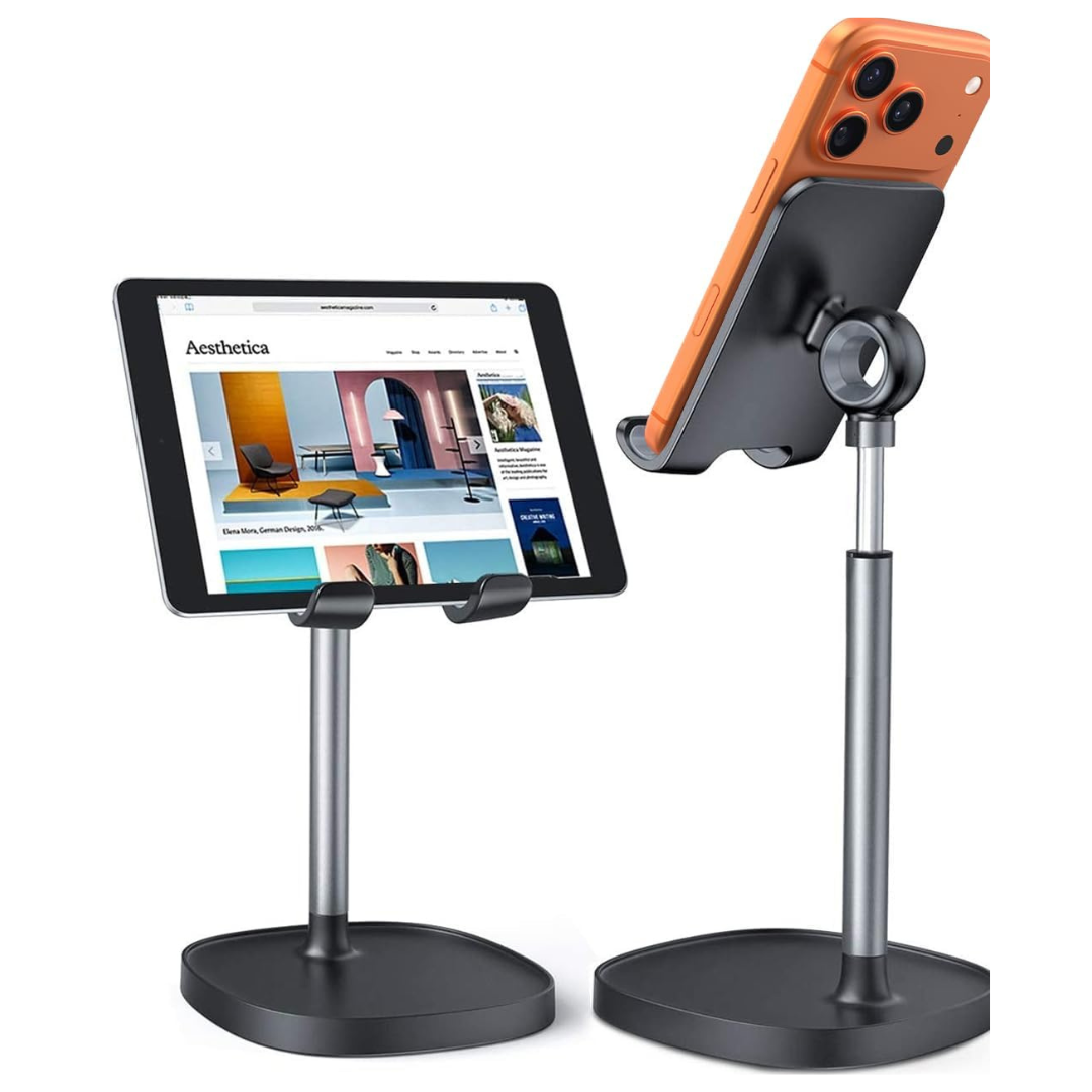 Lisen Angle & Height Adjustable Smart Phone & Tablet Holder Stand (2 Colors)