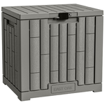 31-Gallon East Oak Waterproof Outdoor Storage Box With Lockable Lid