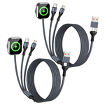 2-Pack Firsting 5ft 3-in-2 Multi Charging Cable