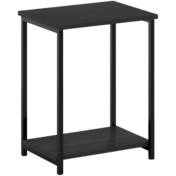 Furinno 2-Tier Simplistic 15.2" Metal Frame End Table (2 Colors)