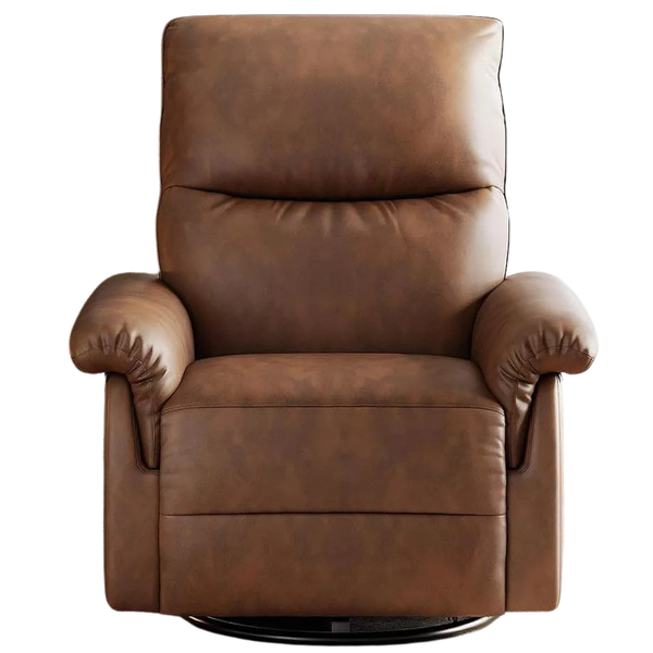 Gaomon 360 deg. Swivel PU Leather Glider Rocker Recliner Chair