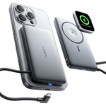 10000mAh Lisen MagSafe Wireless Magnetic Power Bank w/Built-In Cable