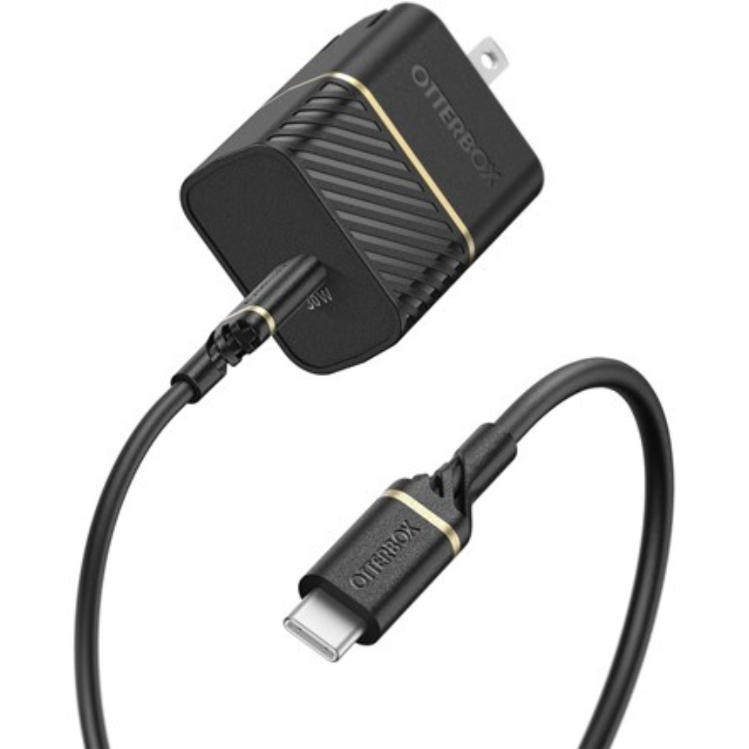 30W OtterBox USB-C Wall Charger with 1M USB C-C Cable