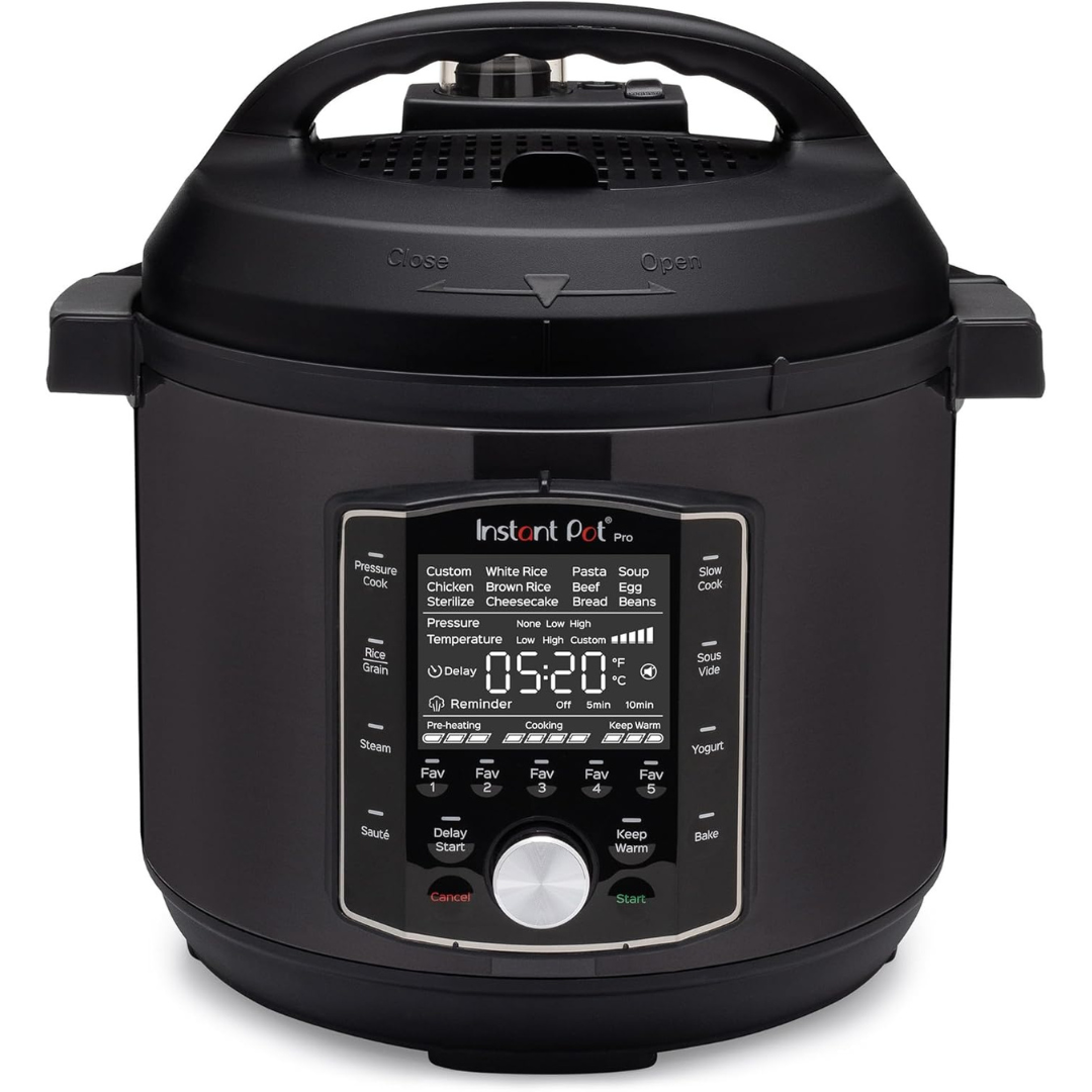 6QT Instant Pot Pro 10-in-1 Pressure Cooker (Matte Black)
