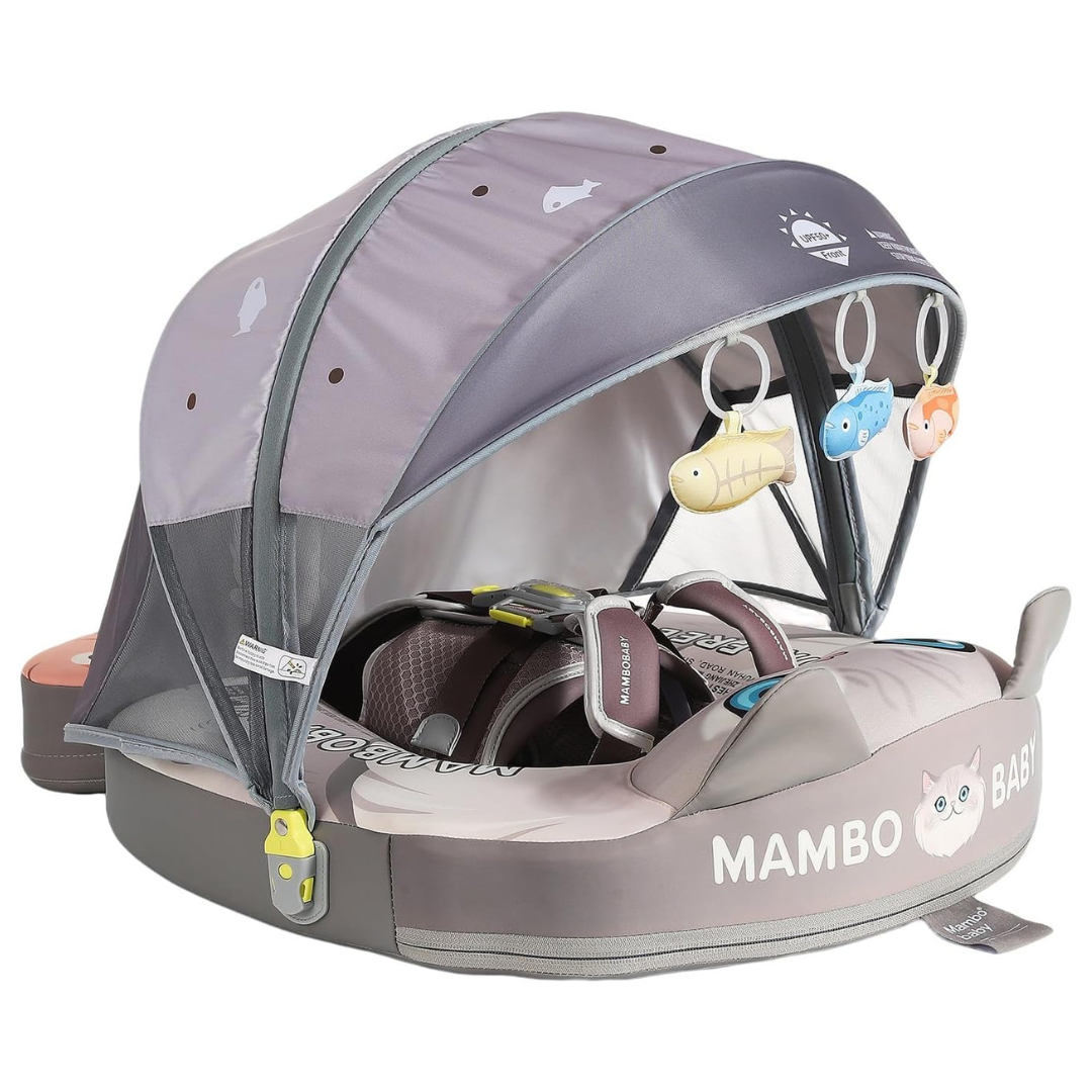 Mambobaby Float Deluxe Baby Pool Float with Canopy & Tail (Various)