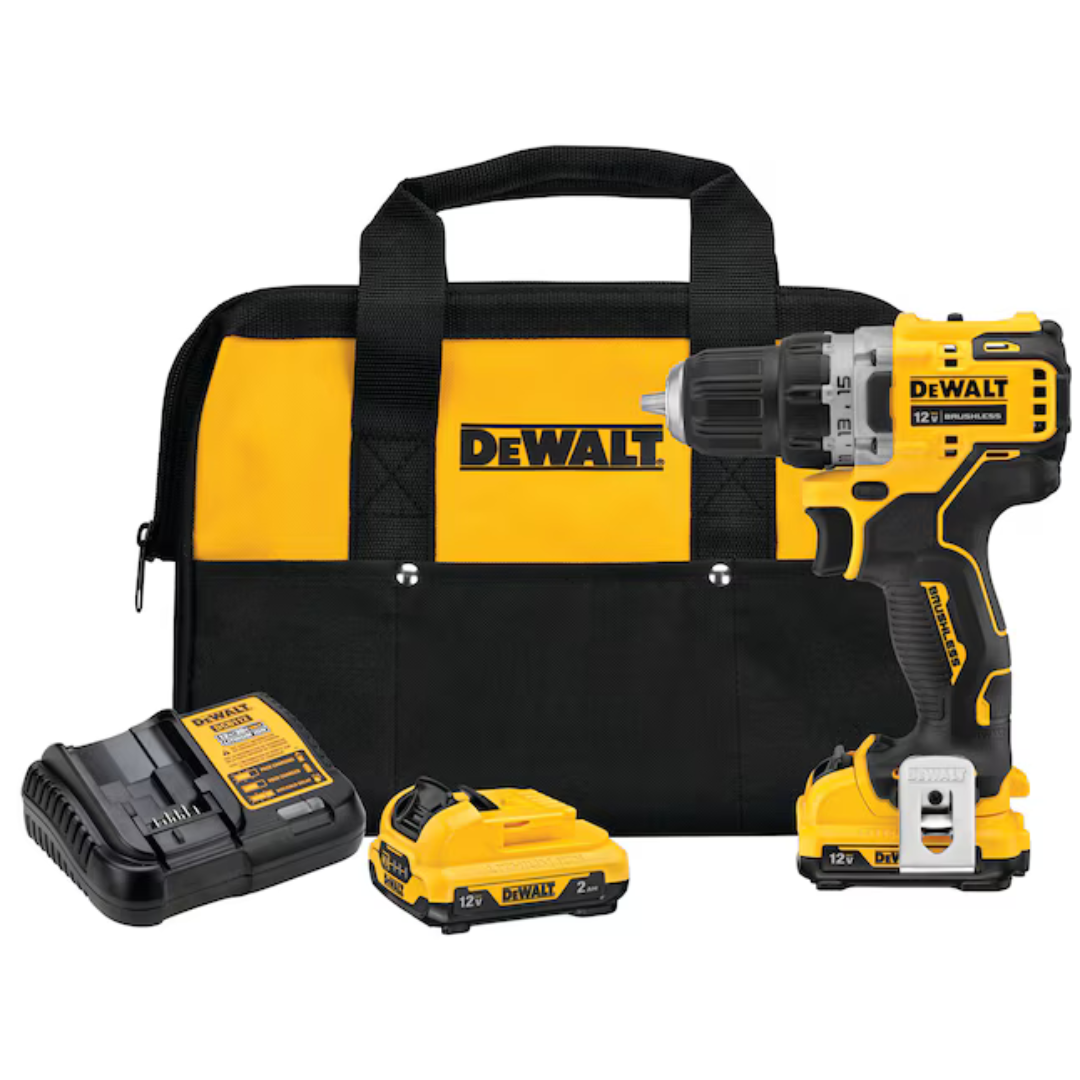DeWalt Xtreme 12V Max Brushless 3/8" Cordless Drill w/ 2 Batteries & Charger
