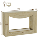 47" Entryway Farmhouse Console Table with LED Light