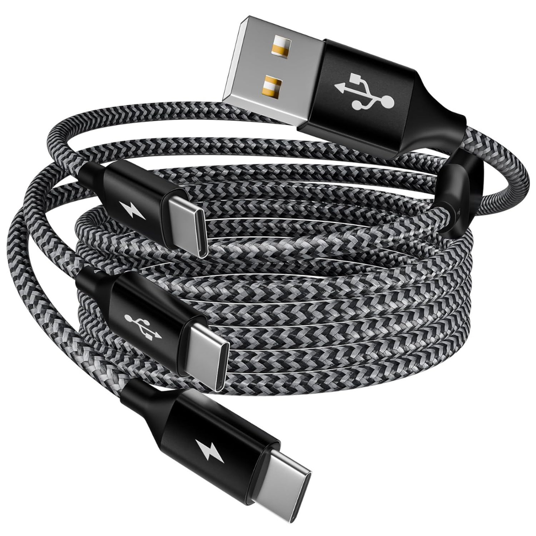 5ft Mpatiby 3-in-1 Multi USB-A to USB-C Splitter Charging Cable