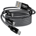 5ft Mpatiby 3-in-1 Multi USB-A to USB-C Splitter Charging Cable