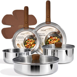 13-Piece CAROTE Stainless Steel Cookware Set (2 Colors)