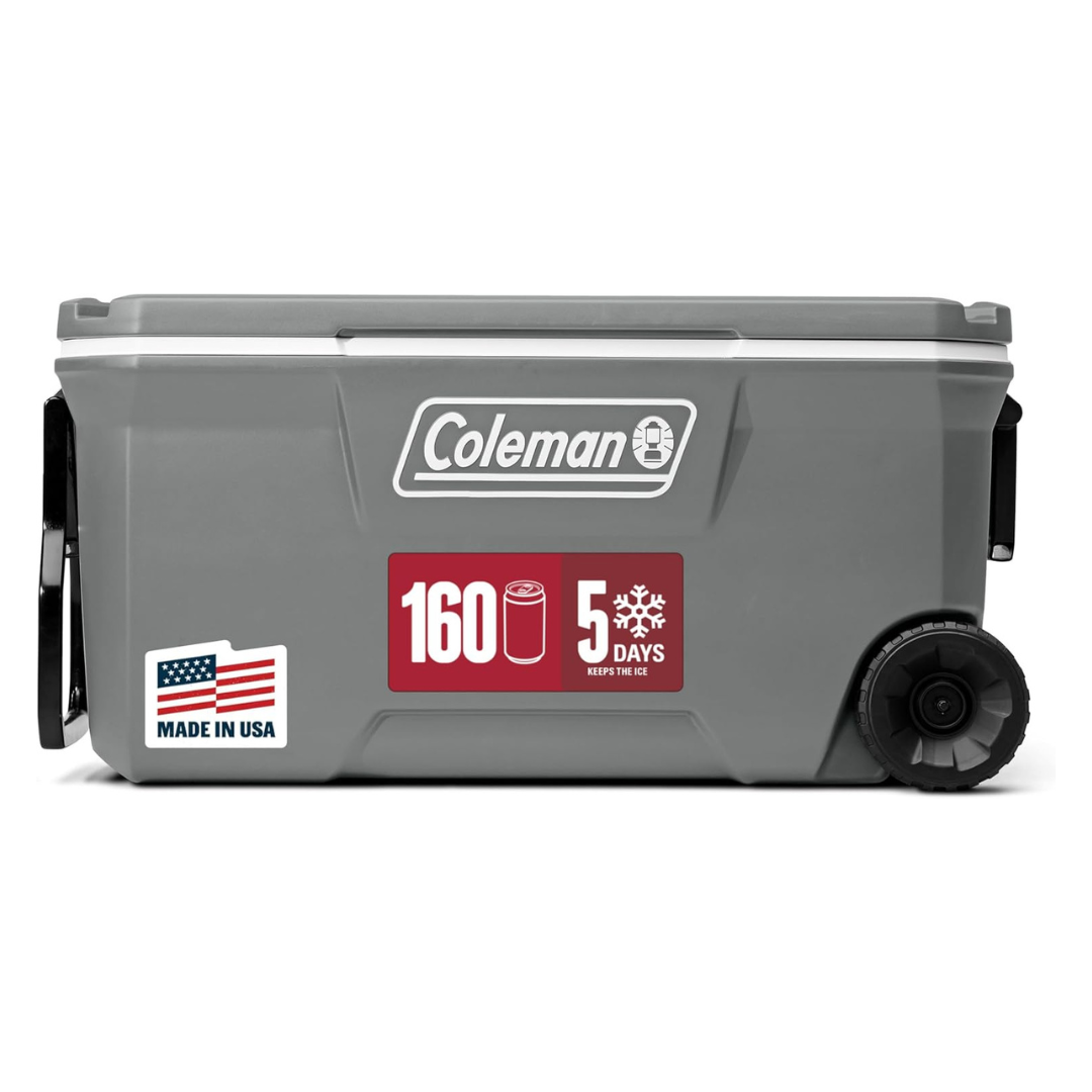 100-QT Coleman Classic Series Rolling Cooler With Wheels (2 Colors)