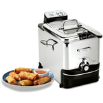 1700W All-Clad Stainless Steel Electric Deep Fryer With Basket & Lid