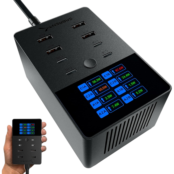 8-Port Sabrent 252W USB-A & USB-C Charging Station