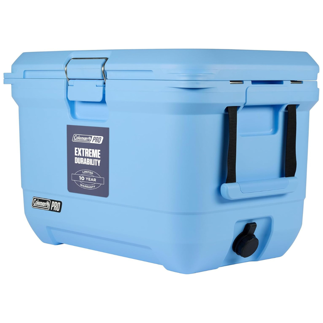 45QT Coleman Pro Heavy-Duty Ultra-Light Premium Hard Cooler (Blue Sky)