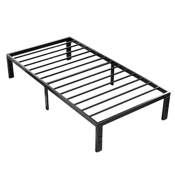 14" Sweetcrispy Twin Size Heavy Duty Metal Bed Frame