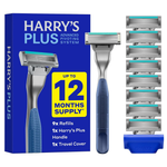 Harry's Plus Men's Razor Set W/ Tide Handle & 9 Blade Refill Cartridges