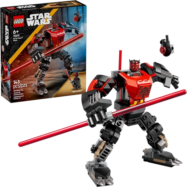 143-Piece LEGO Star Wars Darth Maul Mech Kids Building Toy (75411)