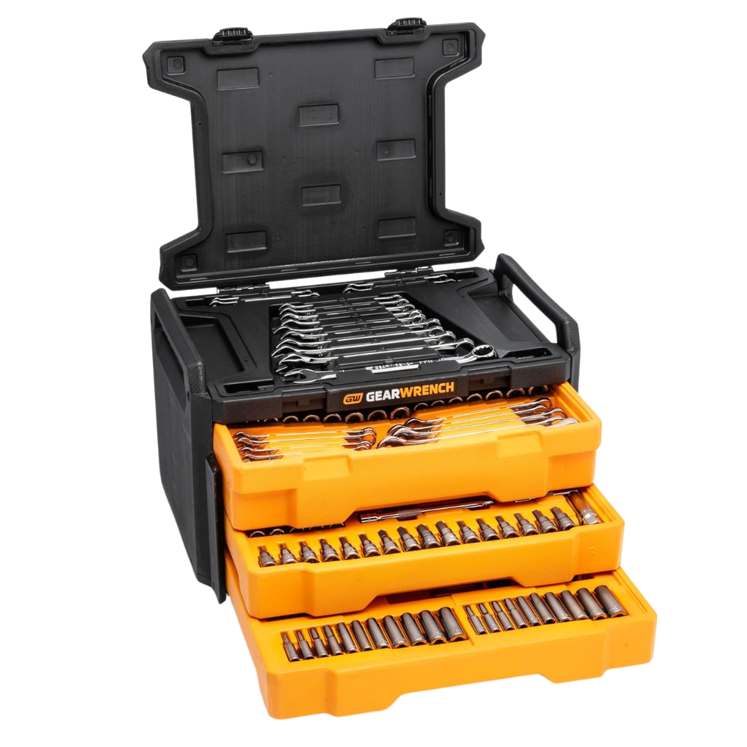 232-Piece Gearwrench Metric/SAE Mechanics Tool Set In Storage Box (1/4" & 3/8" Drive)