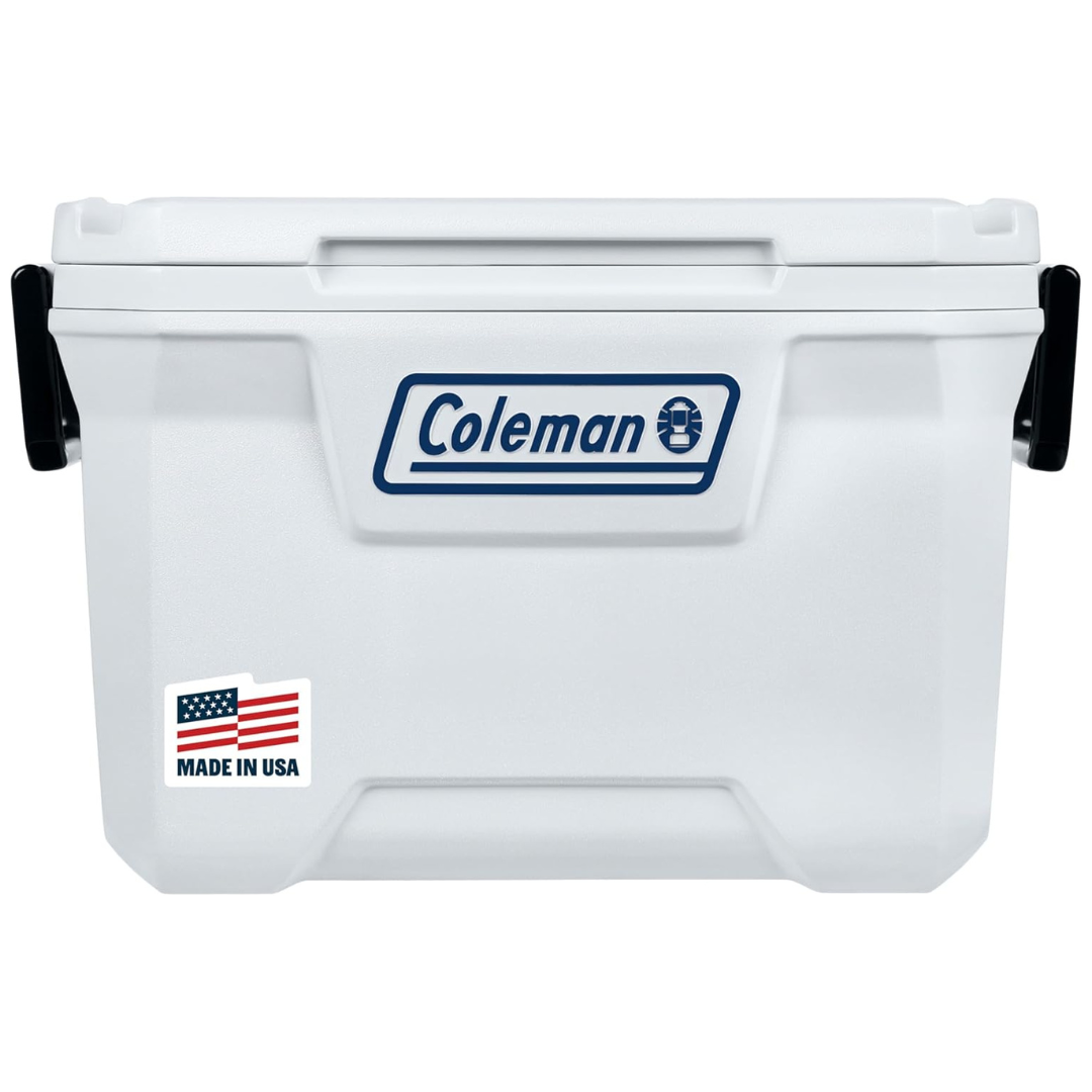 52-Quart Coleman Hard Insulated Marine Cooler (White)