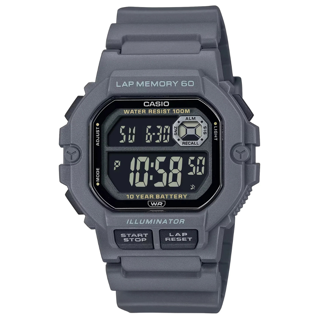 Casio Men's Black Digital Sport Watch W/ Black Strap (WS-1400H-8BVCF)