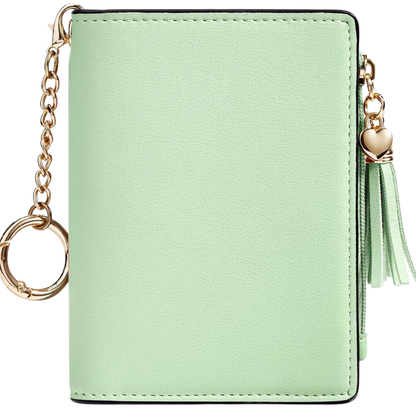 Women's RFID Blocking Leather Wallet W/ Key Chain (Various)