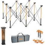 4' X 4' Bora Steel Centipede Work Support Sawhorse W/Accessories