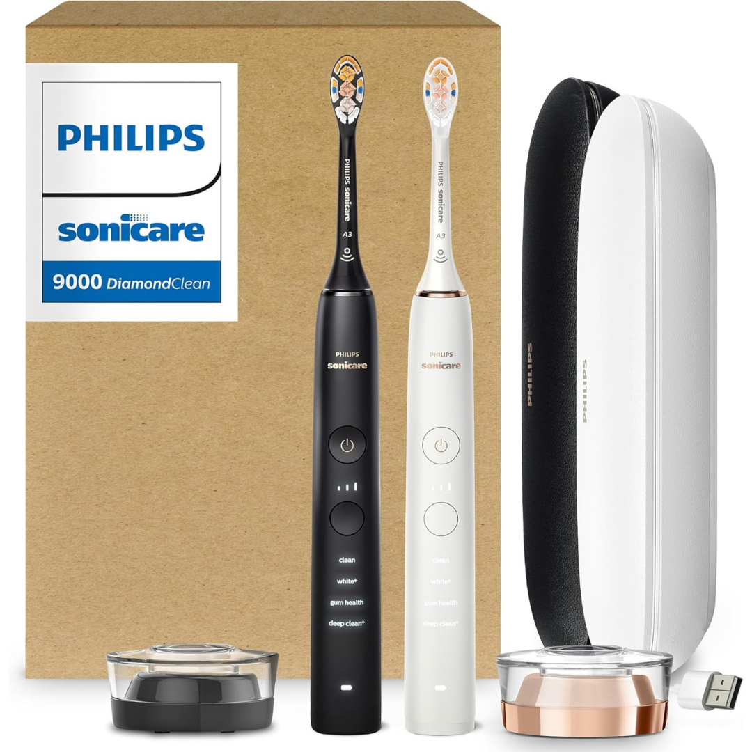 2-Pack Philips Sonicare Diamond Clean 9000 Electric Toothbrush (2 Colors)